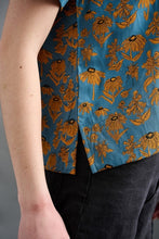 Load image into Gallery viewer, Camp Shirt - Teal Floral
