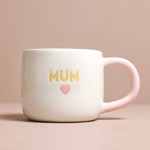 Pink Heart Mum Mug - Tigertree