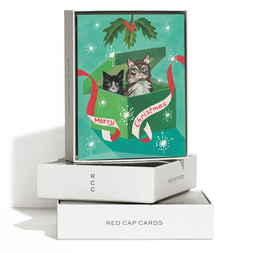 Meowy Christmas Card Box Set