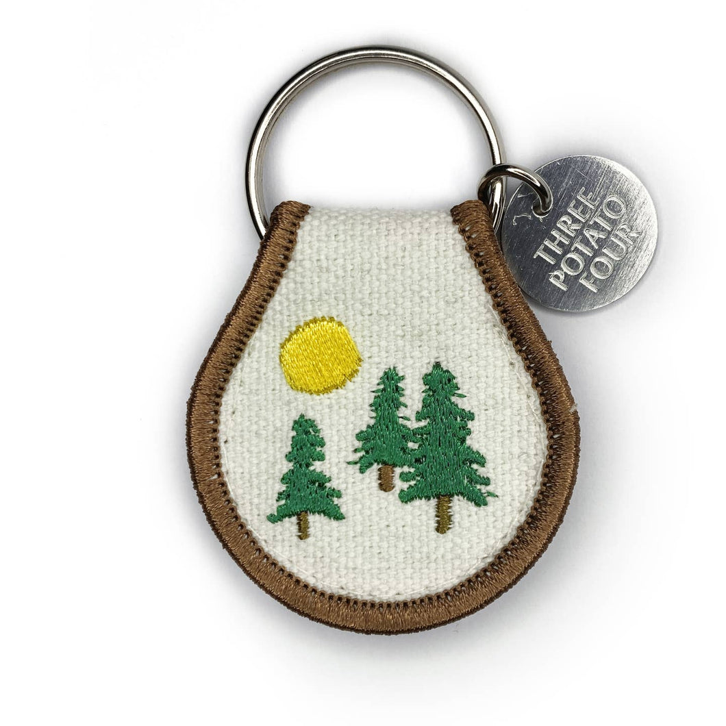 Evergreen Patch Keychain