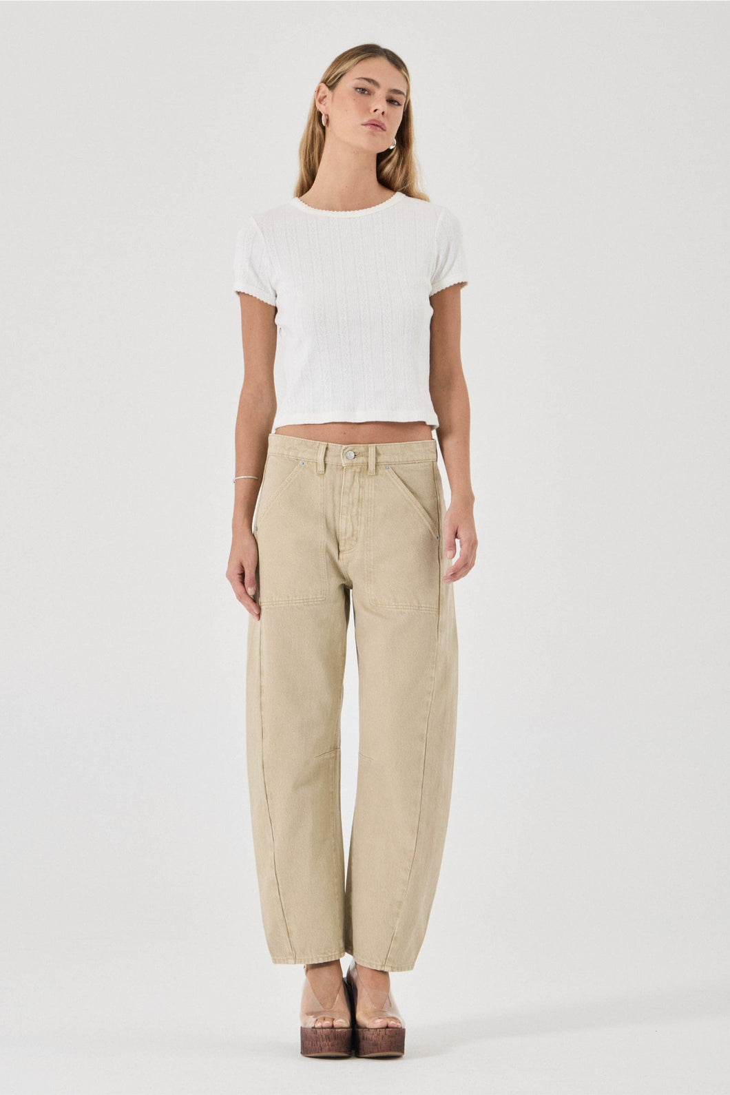 Arc Barrel Jean - Sand - Tigertree