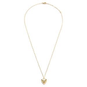 Small Heart Enamel Locket - Crystal - Tigertree