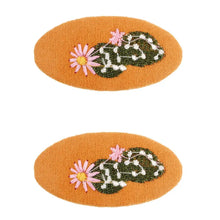 Load image into Gallery viewer, Fabric Floral Embroidery Hair Clip - Tigertree
