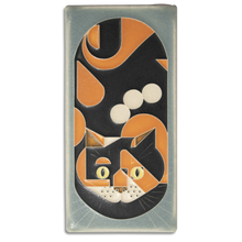 Load image into Gallery viewer, Charley Harper Tile - Calico Cat - Tigertree
