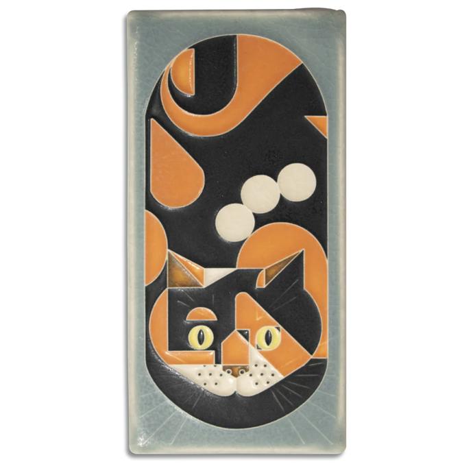 Charley Harper Tile - Calico Cat - Tigertree