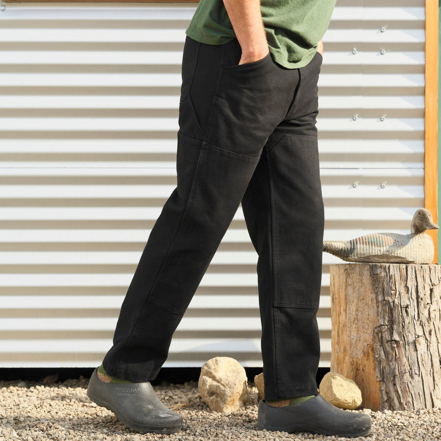 Canvas Work Pants - Black - Tigertree