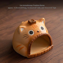 Load image into Gallery viewer, Aromatherapy Fireplace Burner - Tabby Cat
