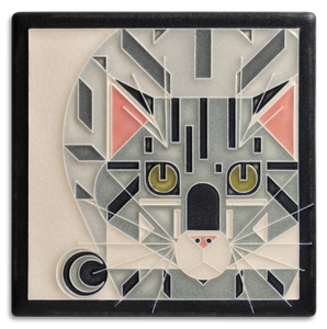 Charley Harper Tile - Catnip - Tigertree