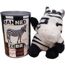 Load image into Gallery viewer, Coco the Canned Zebra
