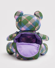 Load image into Gallery viewer, Bear Bag- Green Star Plaid
