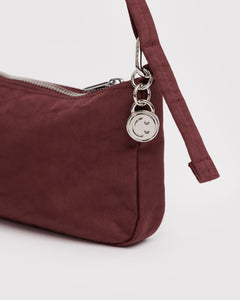 Nylon Pochette- Mahogany