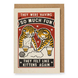 Kittens Again Birthday Card - Tigertree