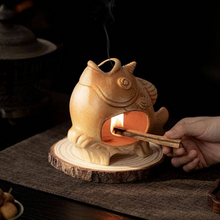 Load image into Gallery viewer, Ceramic Fish Incense Burner
