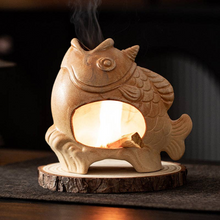 Load image into Gallery viewer, Ceramic Fish Incense Burner
