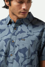 Load image into Gallery viewer, Charter Short Sleeve Button Up - Washed Navy/Azure Blue Floral
