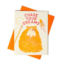 Load image into Gallery viewer, Chase Your Dreams Risograph Card
