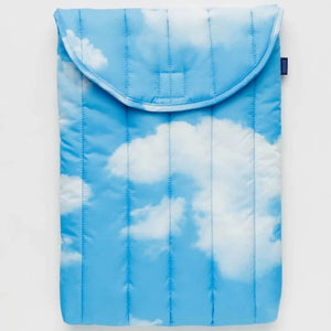 16" Puffy Laptop Sleeve - Clouds - Tigertree