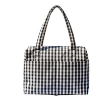 Load image into Gallery viewer, Cloud Carry-on - Black and Cream Gingham
