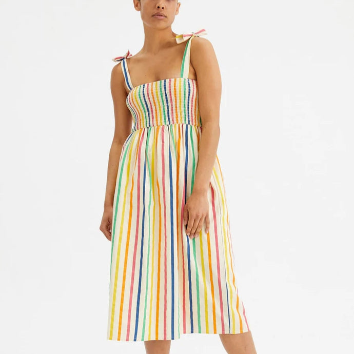 Candy Striped Sun Dress - Tigertree