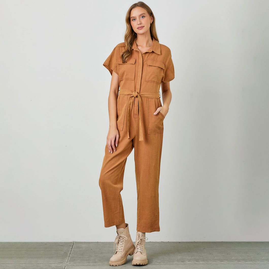 Nova Jumpsuit - Cognac