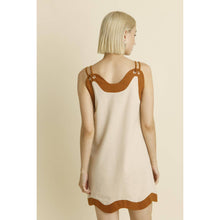 Load image into Gallery viewer, Lauren Linen Wave Hem Mini Dress
