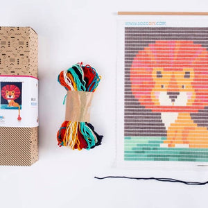 Lion Wall Art Embroidery Kit - Tigertree