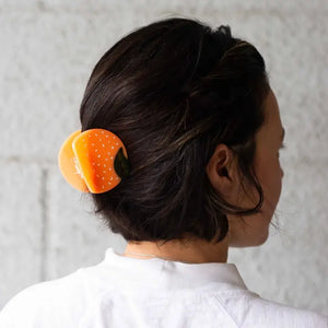 Midi Orange Hair Claw - Tigertree