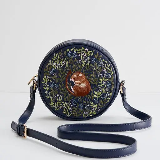Chloe Circle - Embroidered Dormouse Bag - Tigertree