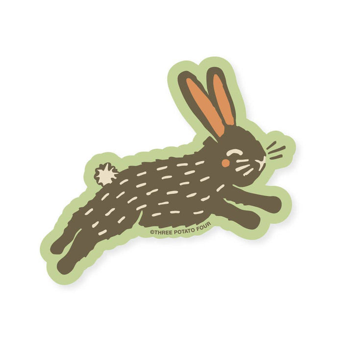 Leaping Bunny Sticker - Tigertree