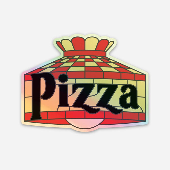 Pizza Lamp Holograph Sticker - Tigertree