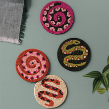 Load image into Gallery viewer, Beaded Coaster Set of 4 - Gardenland
