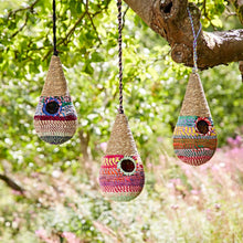 Load image into Gallery viewer, Teardrop Recycled Cotton Handmade Birdhouse
