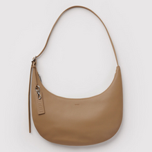 Load image into Gallery viewer, Medium Recycled Leather Flat Crescent - Dune
