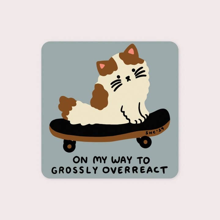 Overreact Sticker