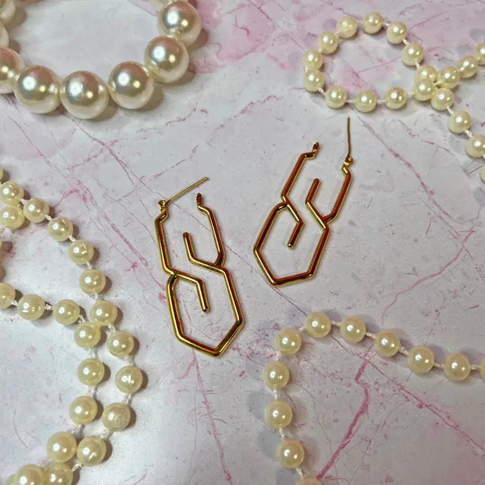 90s S Earrings - Tigertree
