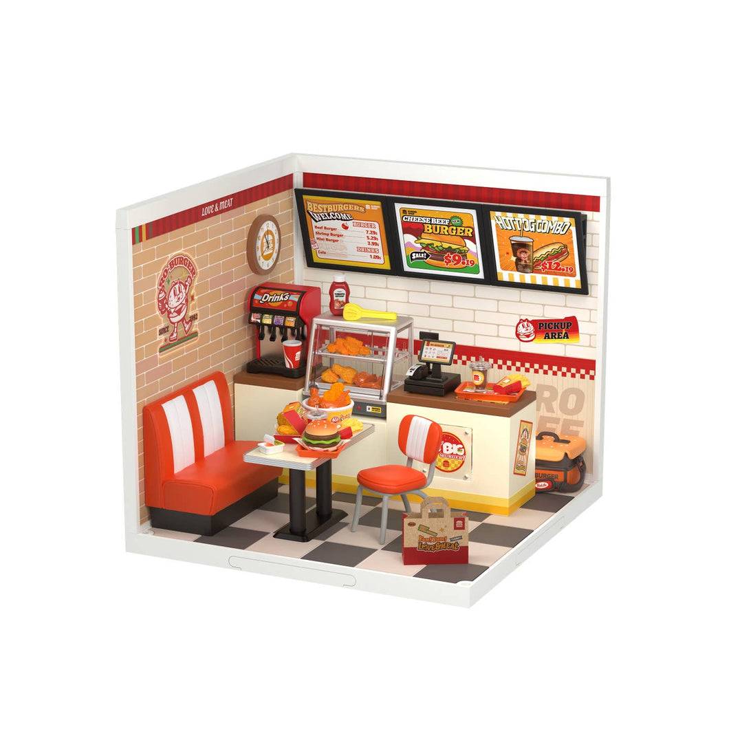 DIY Miniature House Kit: Yum Yum Burgers