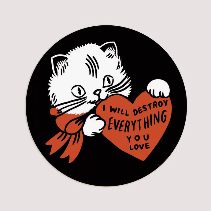 Destroy Cat Sticker - Tigertree