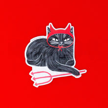 Load image into Gallery viewer, Devil Cat Sticker
