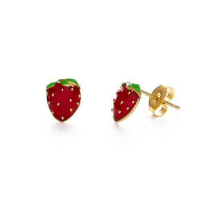 Summer Strawberry Earrings