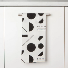 Load image into Gallery viewer, Domino Block Print Tea Towel
