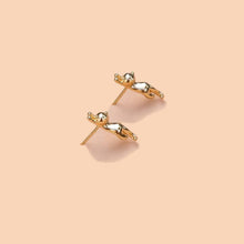 Load image into Gallery viewer, Meow 18K Gold Plated Studs
