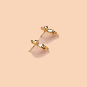 Meow 18K Gold Plated Studs