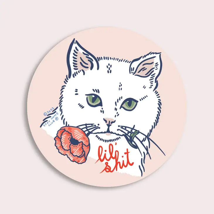 Lil Shit Cat Sticker - Tigertree