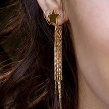 Load image into Gallery viewer, Shooting Star Layered Earrings- 18K Gold Plated
