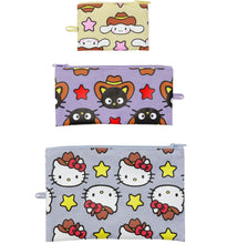 Load image into Gallery viewer, Flat Pouch Set- Hello Kitty + Friends Western
