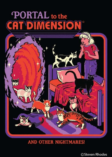 Portal To A Cat Dimension Magnet - Tigertree
