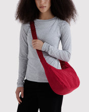 Load image into Gallery viewer, Medium Nylon Crescent Bag - Cherry
