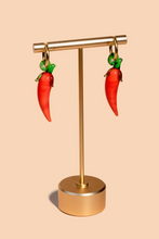 Load image into Gallery viewer, Harvest Pepper Hoops- 18K Gold Plated
