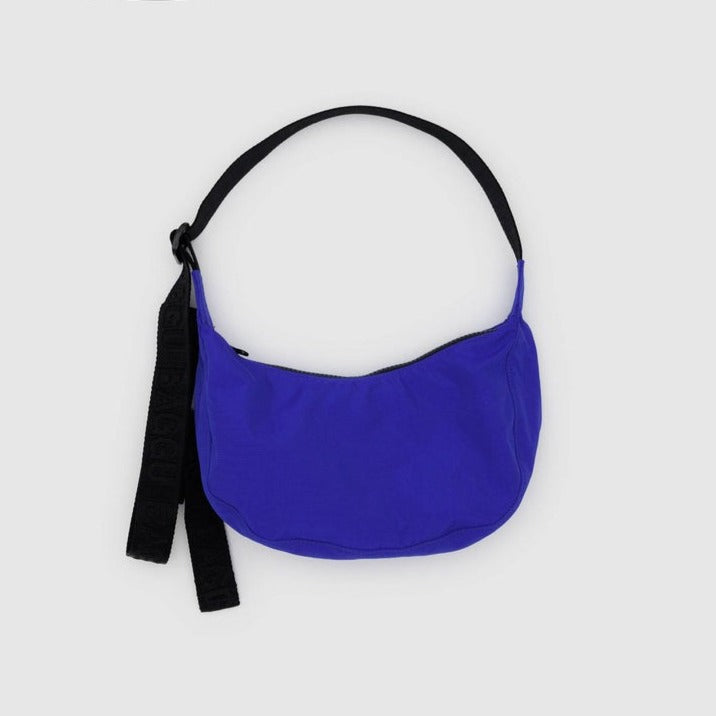 Small Nylon Crescent Bag - Lapis