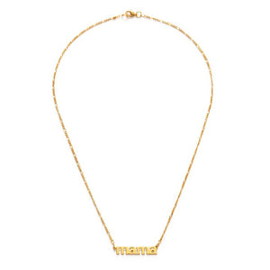 Mama Necklace - 14k Gold Plated 18"